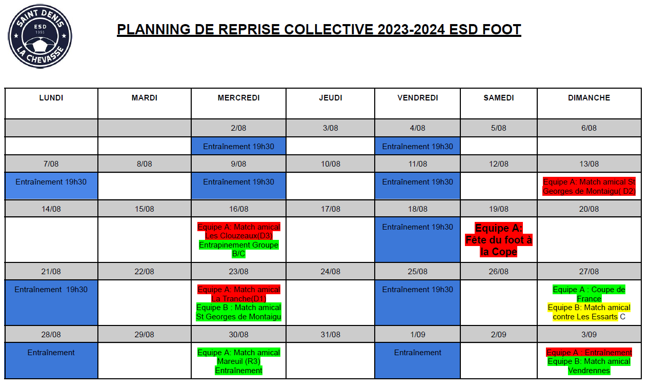 Planning collectif 2023 2024