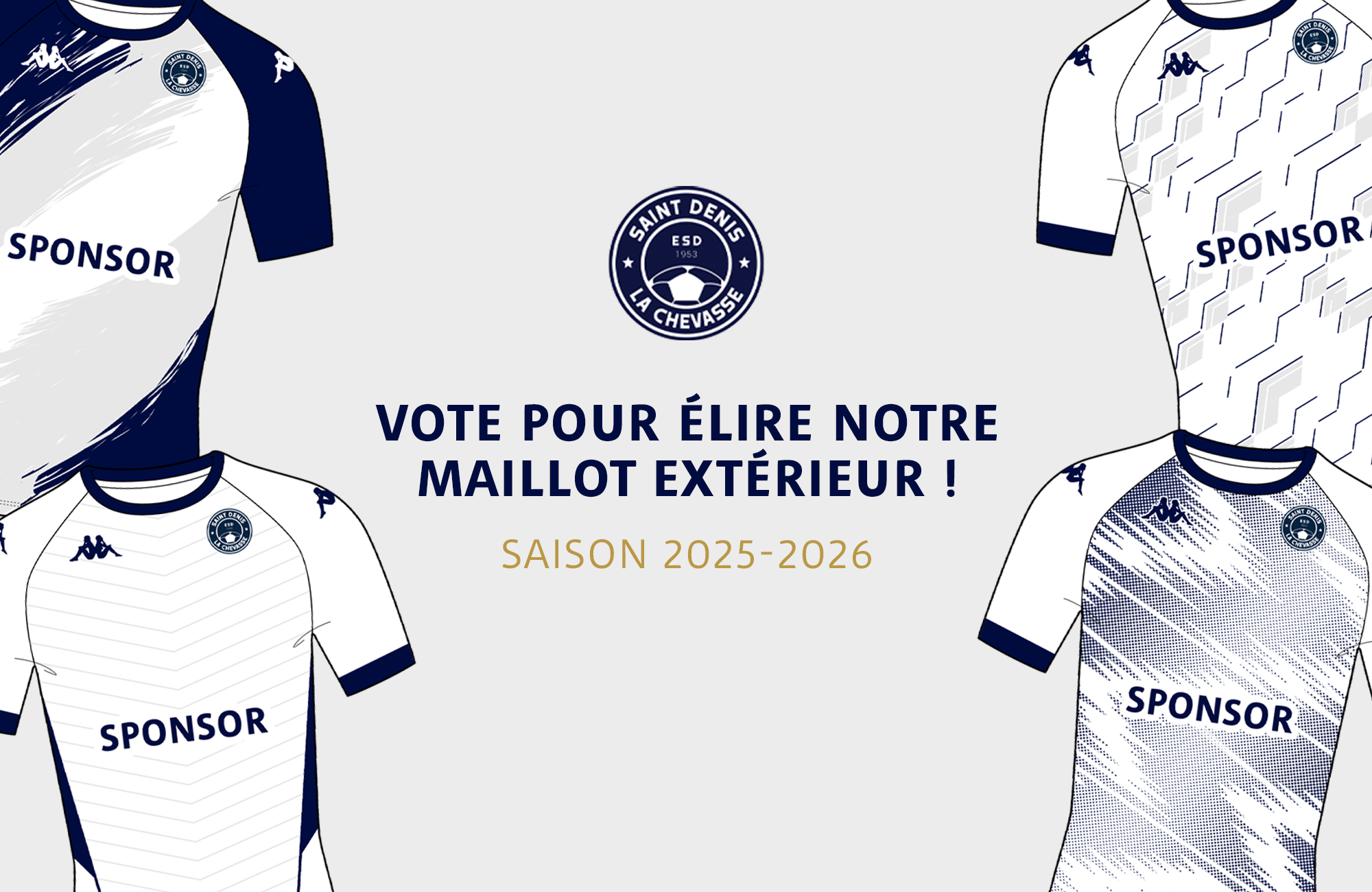 VOTE POUR ELIRE LE FUTUR MAILLOT EXTERIEUR !